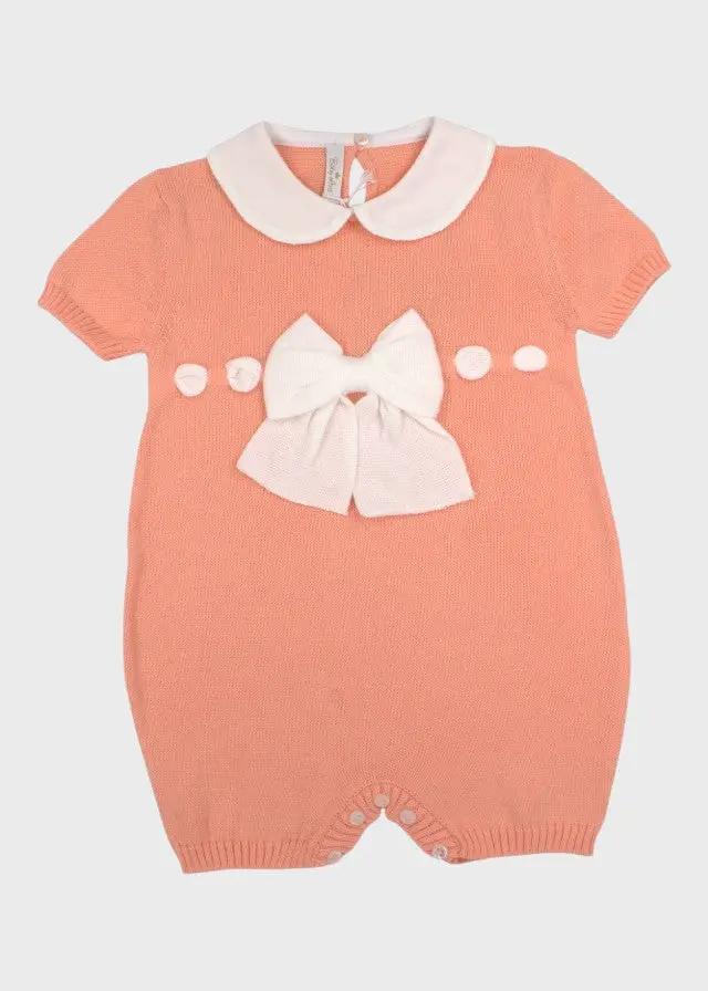 Pagliaccetto Neonata Arancione FIOCCO 355/A by BABY LORD