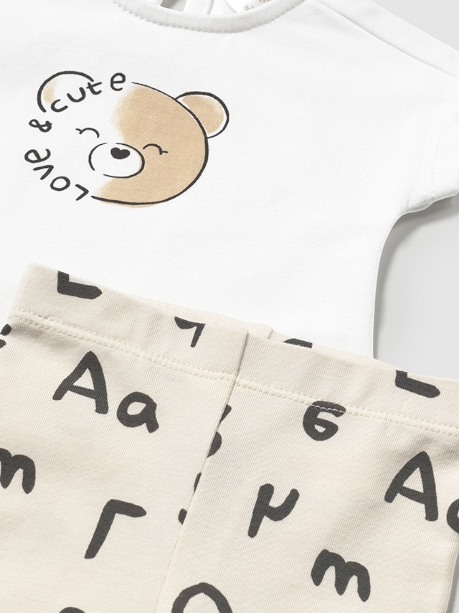 Completo leggings Bimba BEIGE 1762 /BE -  NANU' BABY