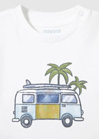 T-shirt Bimbo Bianco 1063/45 by MAYORAL