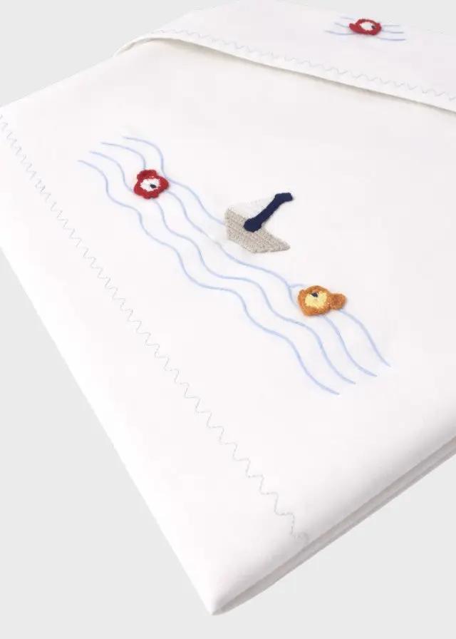 Lenzuolino Neonato Bianco MARIN/LN by PICCOLA GIUGGIOLA
