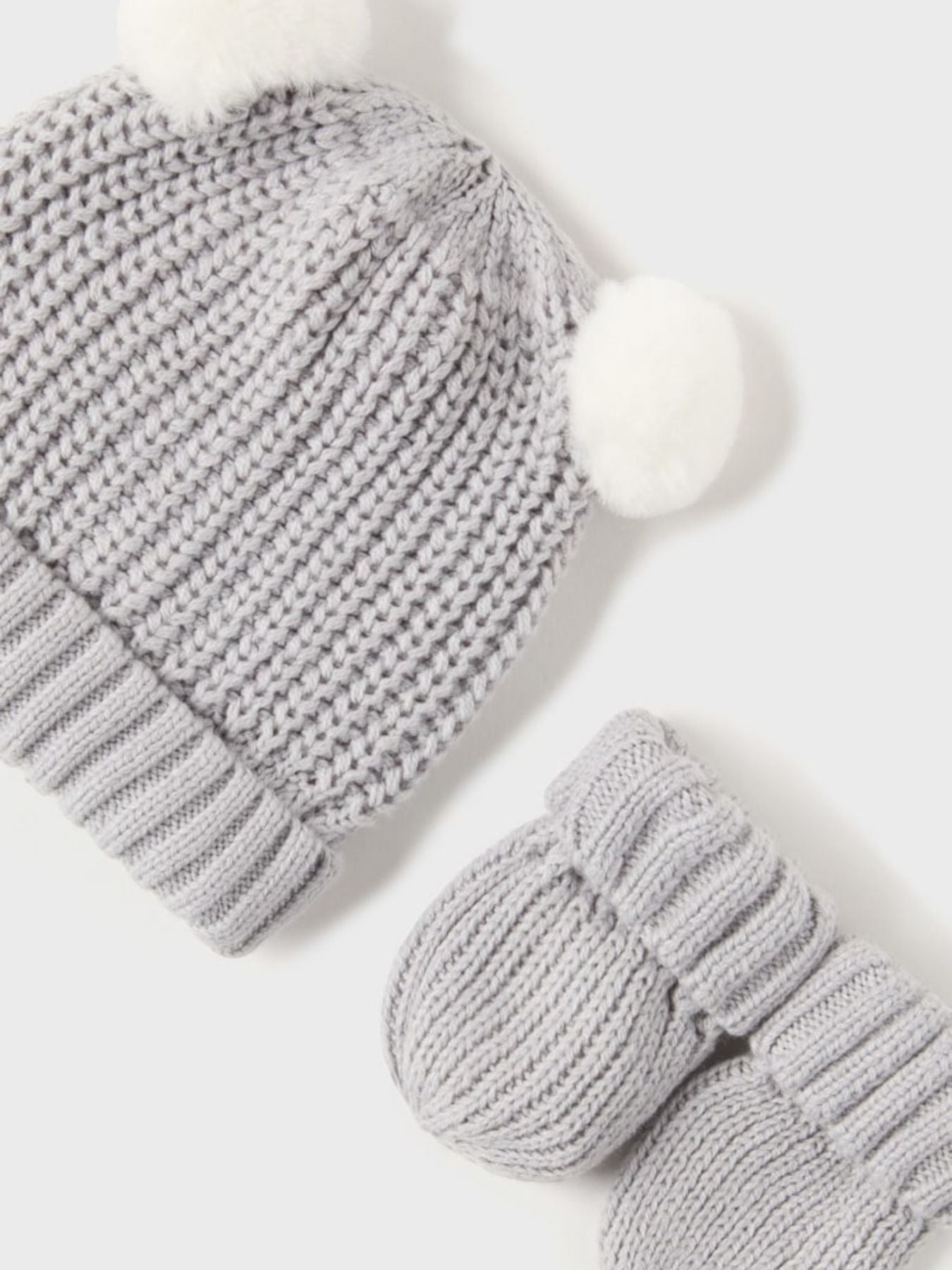 Compl. cappello, guanti trico  GRIGIO 1J-9766/GR -  NANU' BABY