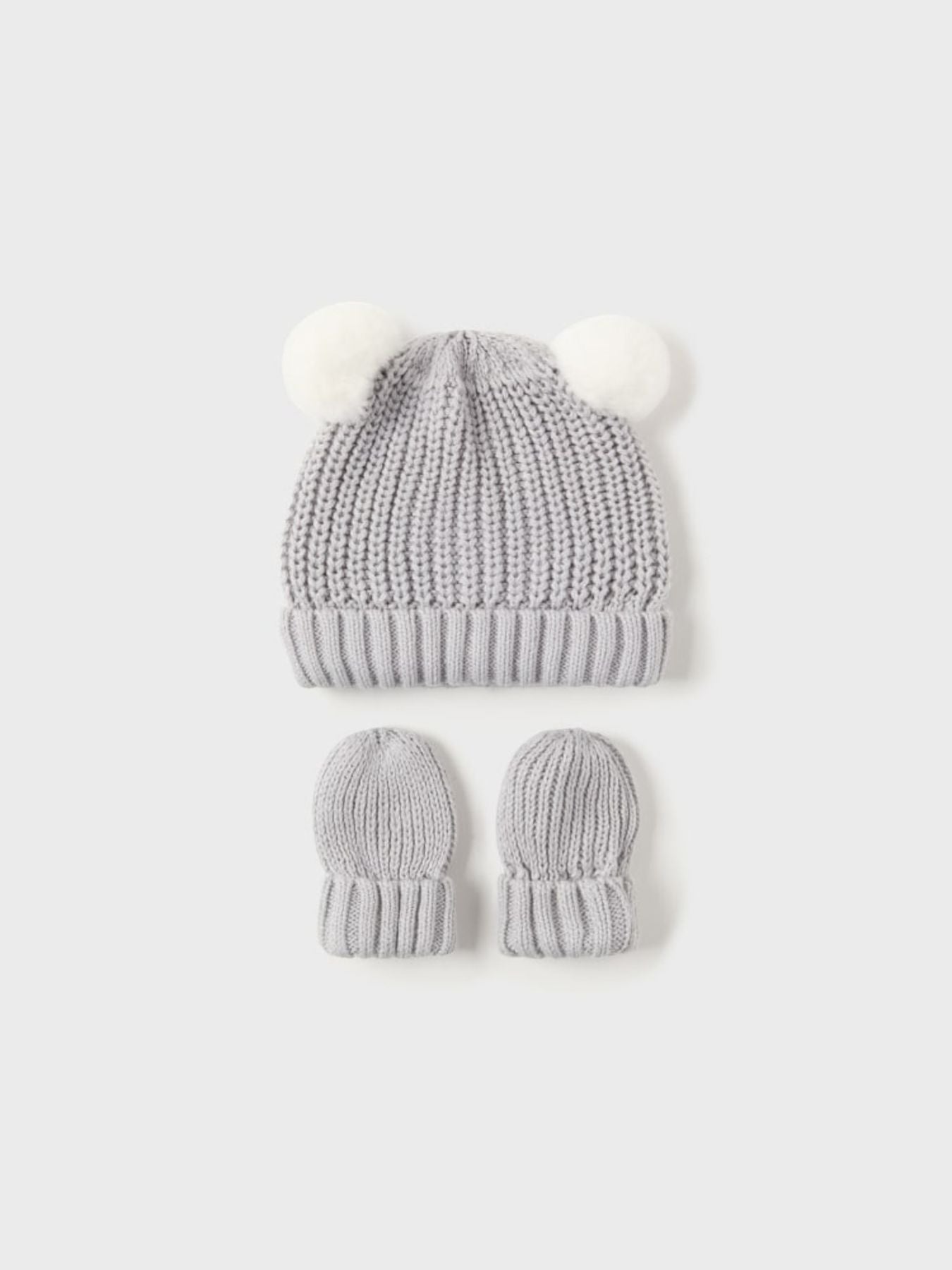 Compl. cappello, guanti trico  GRIGIO 1J-9766/GR -  NANU' BABY
