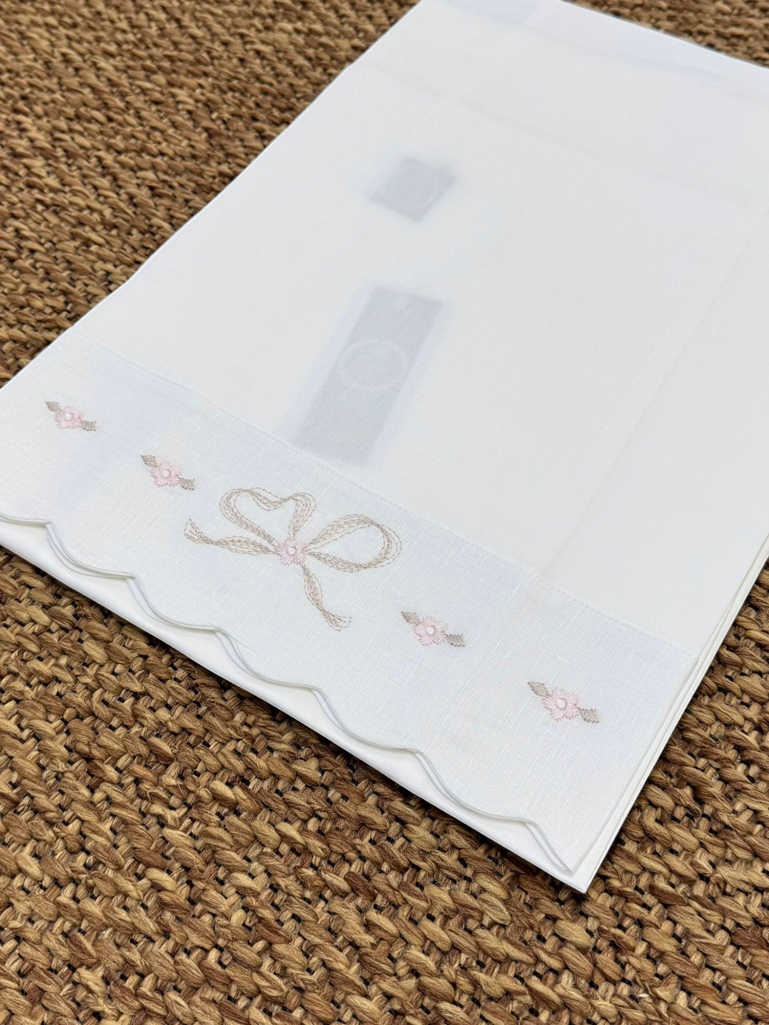 Lenzuolino Neonata BIANCO EB42LE -  NANU' BABY