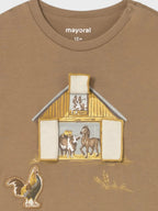 Camicia Bimbo Marrone 2067/31 by MAYORAL