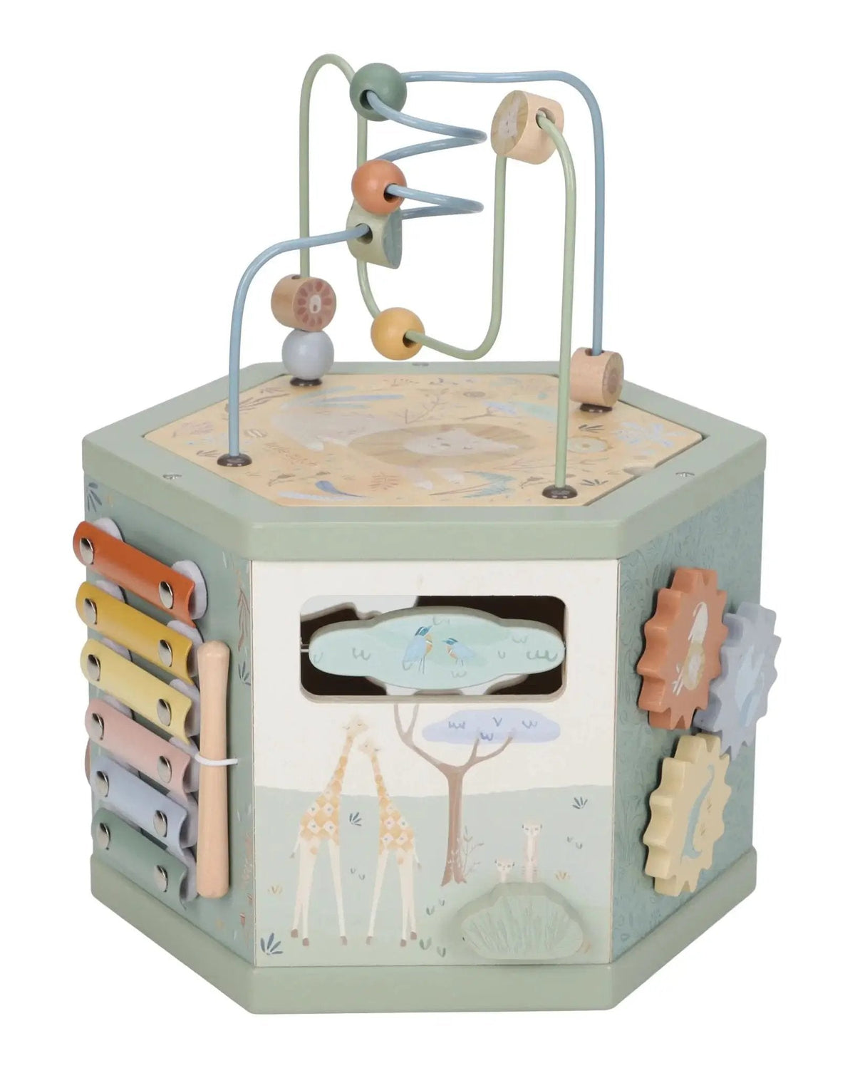 Cubo multiattività in legno Multicolore LD7431 by LITTLE DUTCH