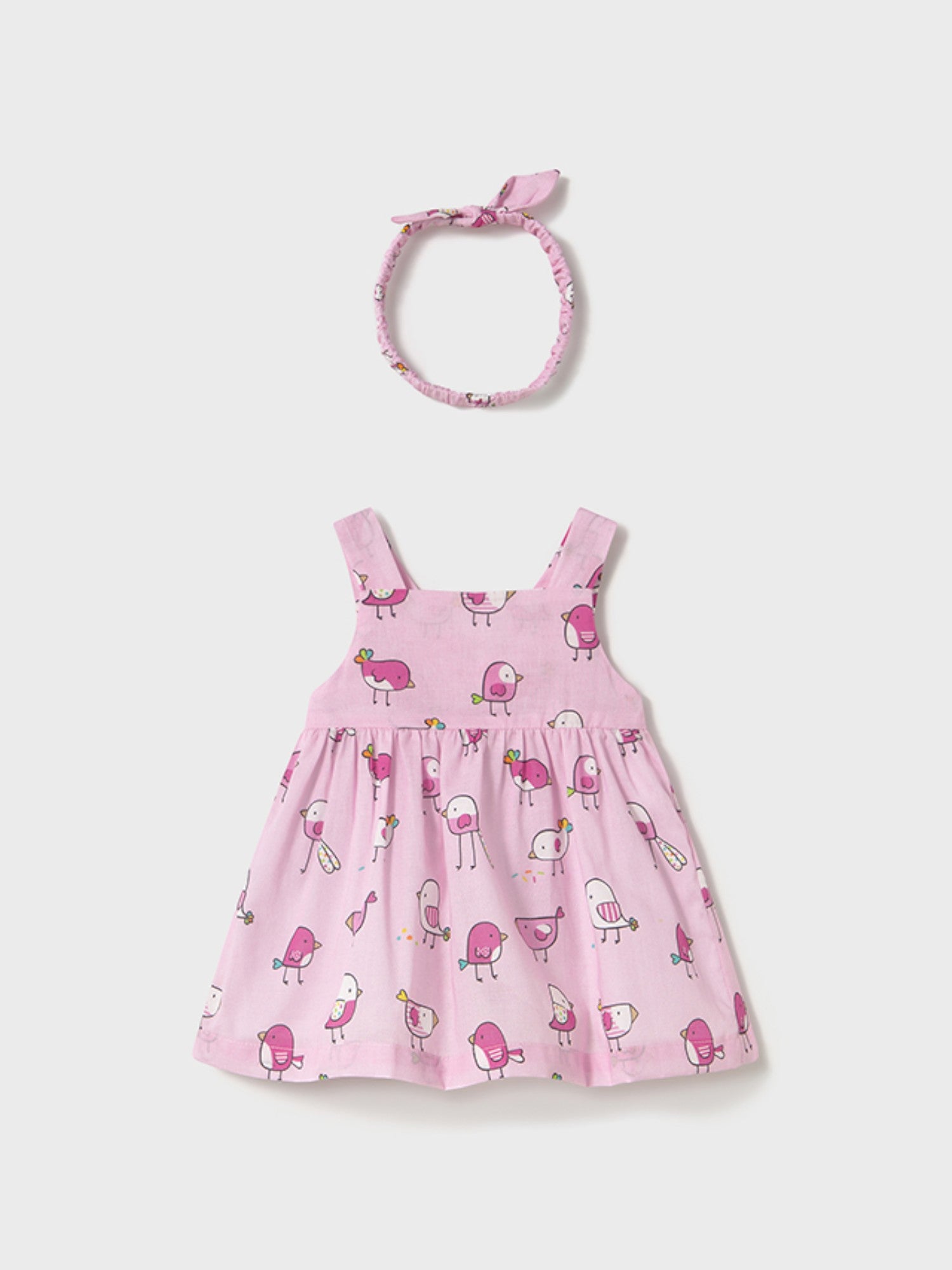 Abito  e cerchietto Bimba ROSA 1873 /R -  NANU' BABY