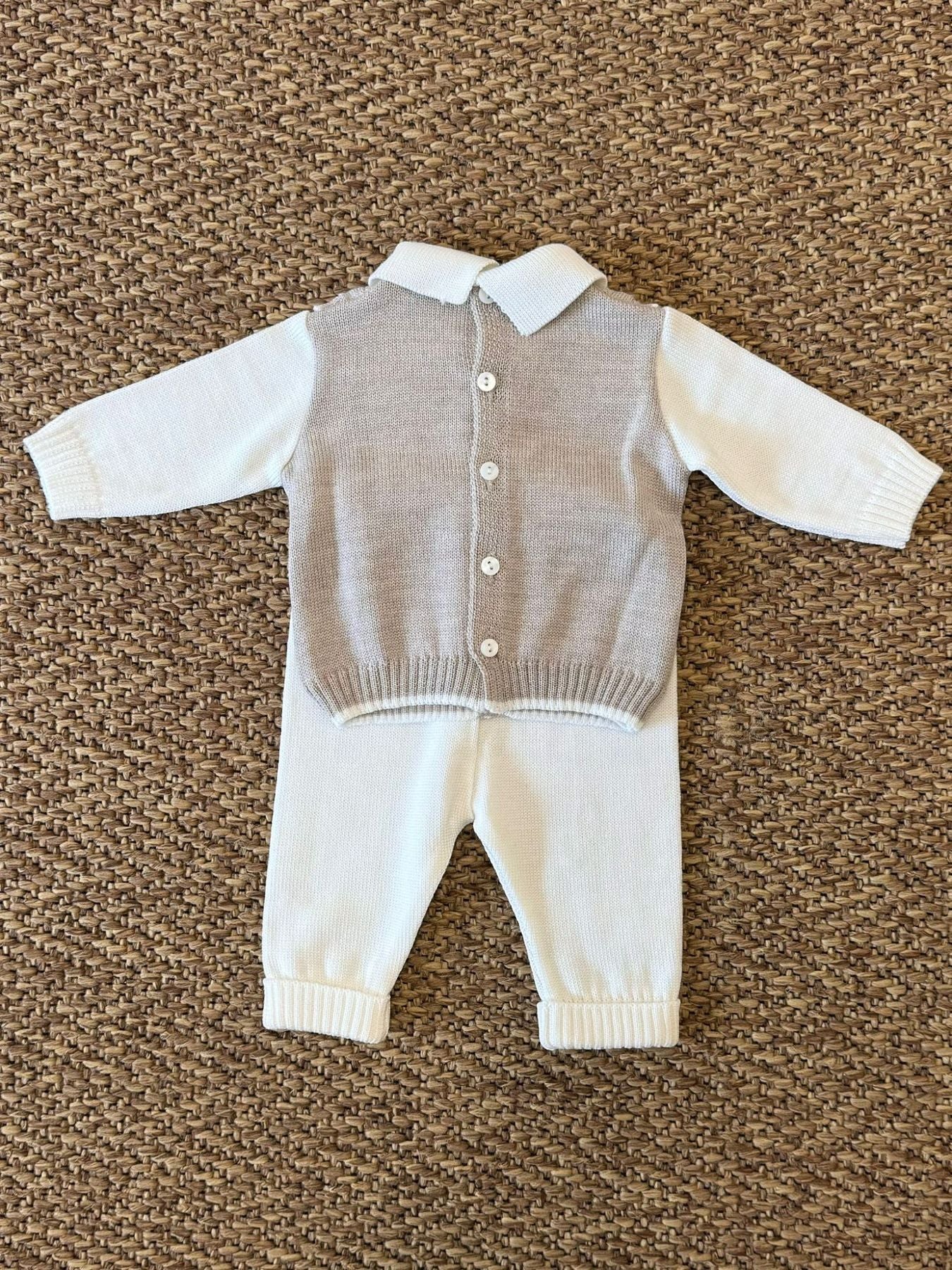 Completo con Papillon Neonato TORTORA 6815 -  NANU' BABY