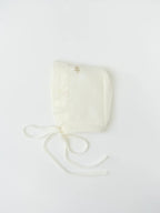 Cuffia Neonata Panna CLAUDIA/CU by PICCOLA GIUGGIOLA