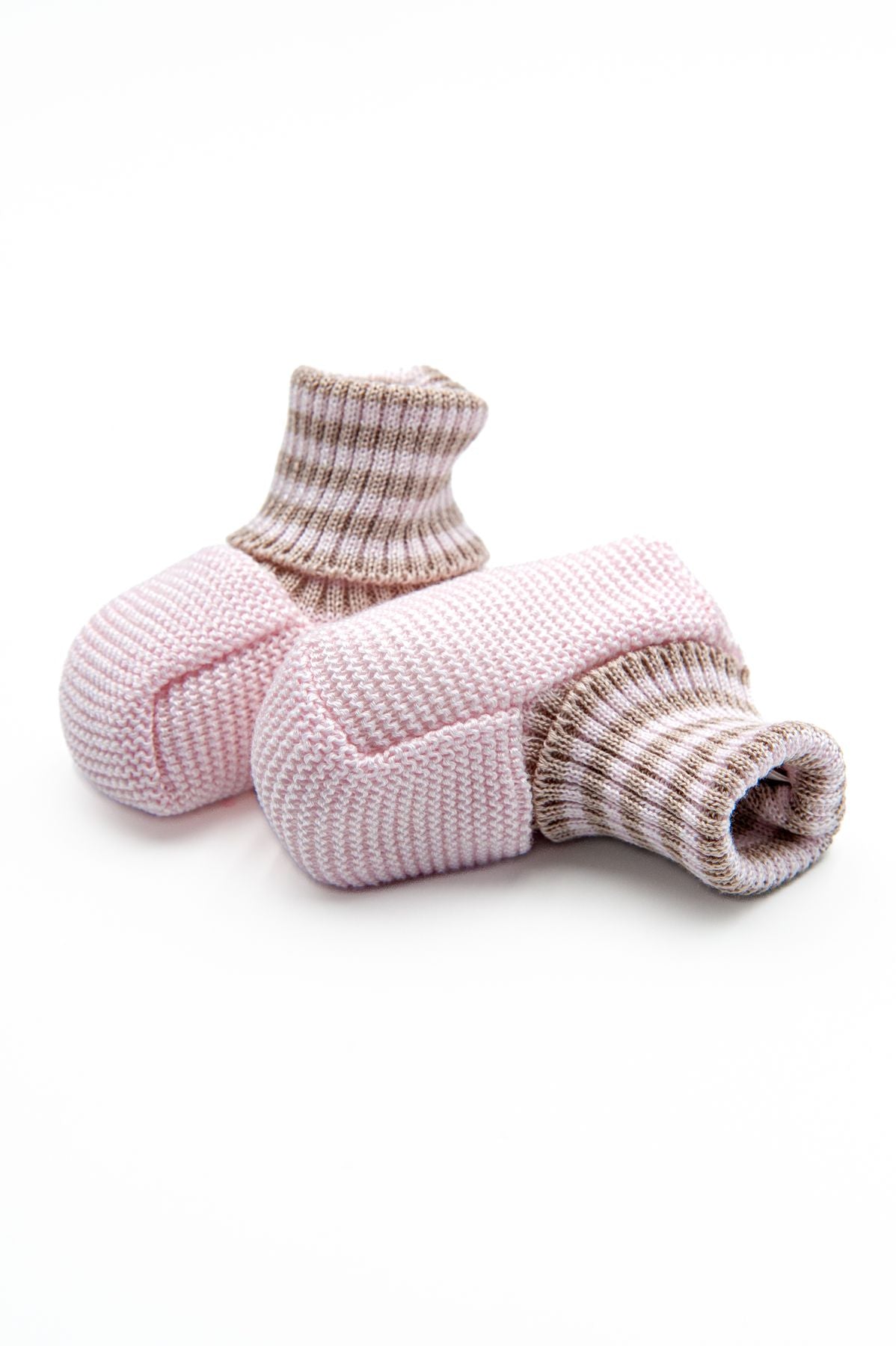 Babbucce Perfilo in contrasto Neonata ROSA EL54S -  NANU' BABY