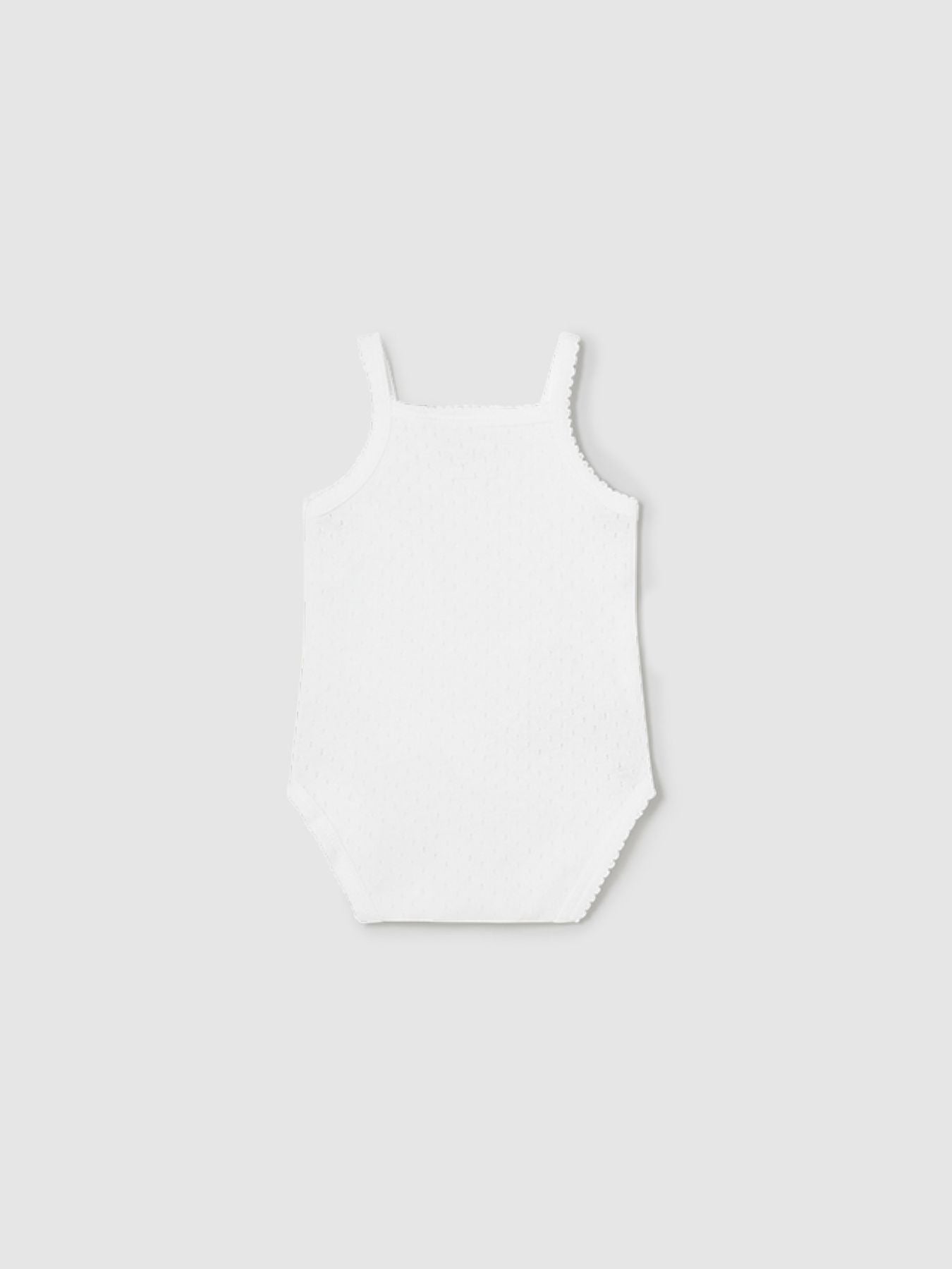 Body m/s traforato Neonata BIANCO 1790 -  NANU' BABY