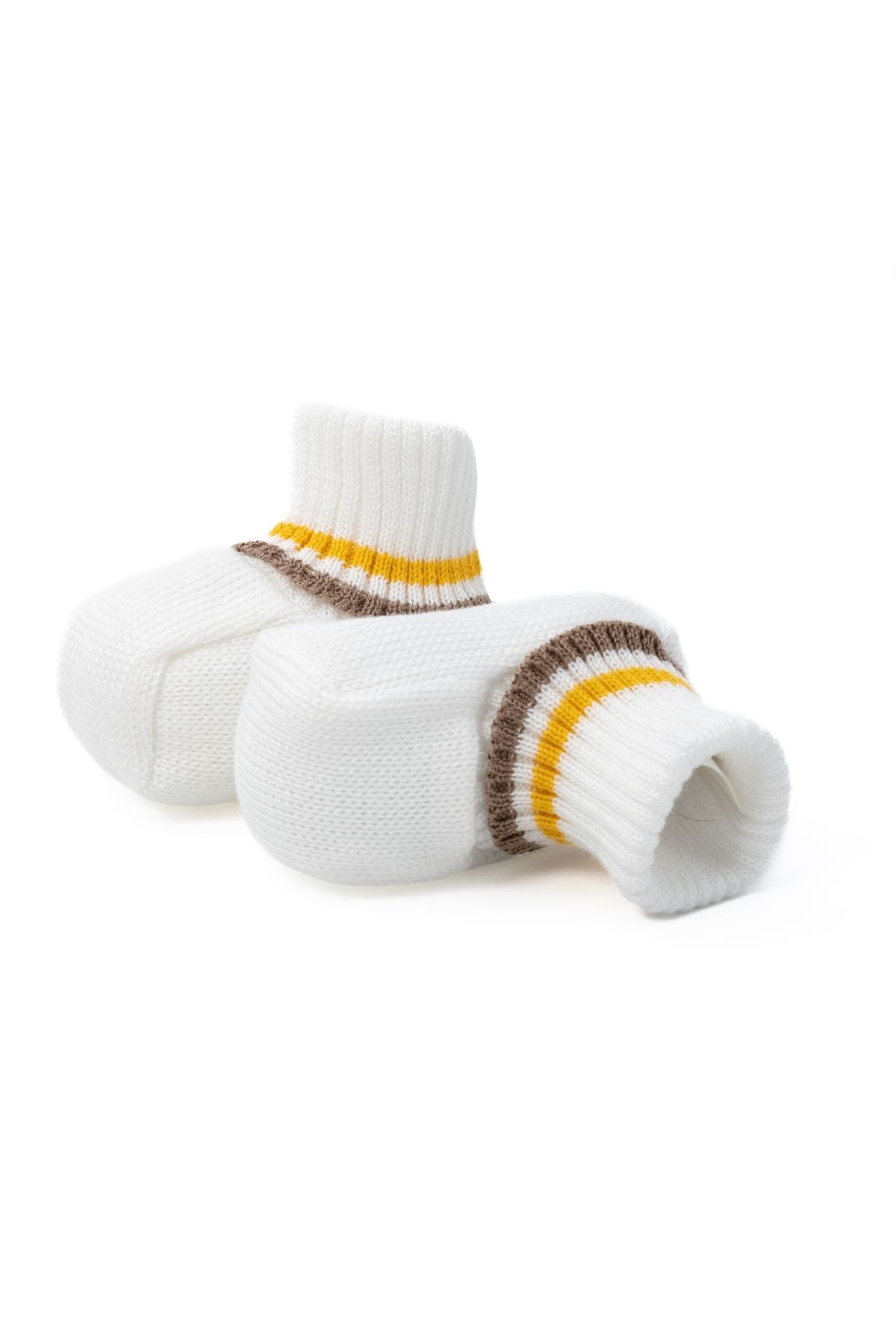Babbucce Leoncino Neonato VANIGLIA EL50S -  NANU' BABY