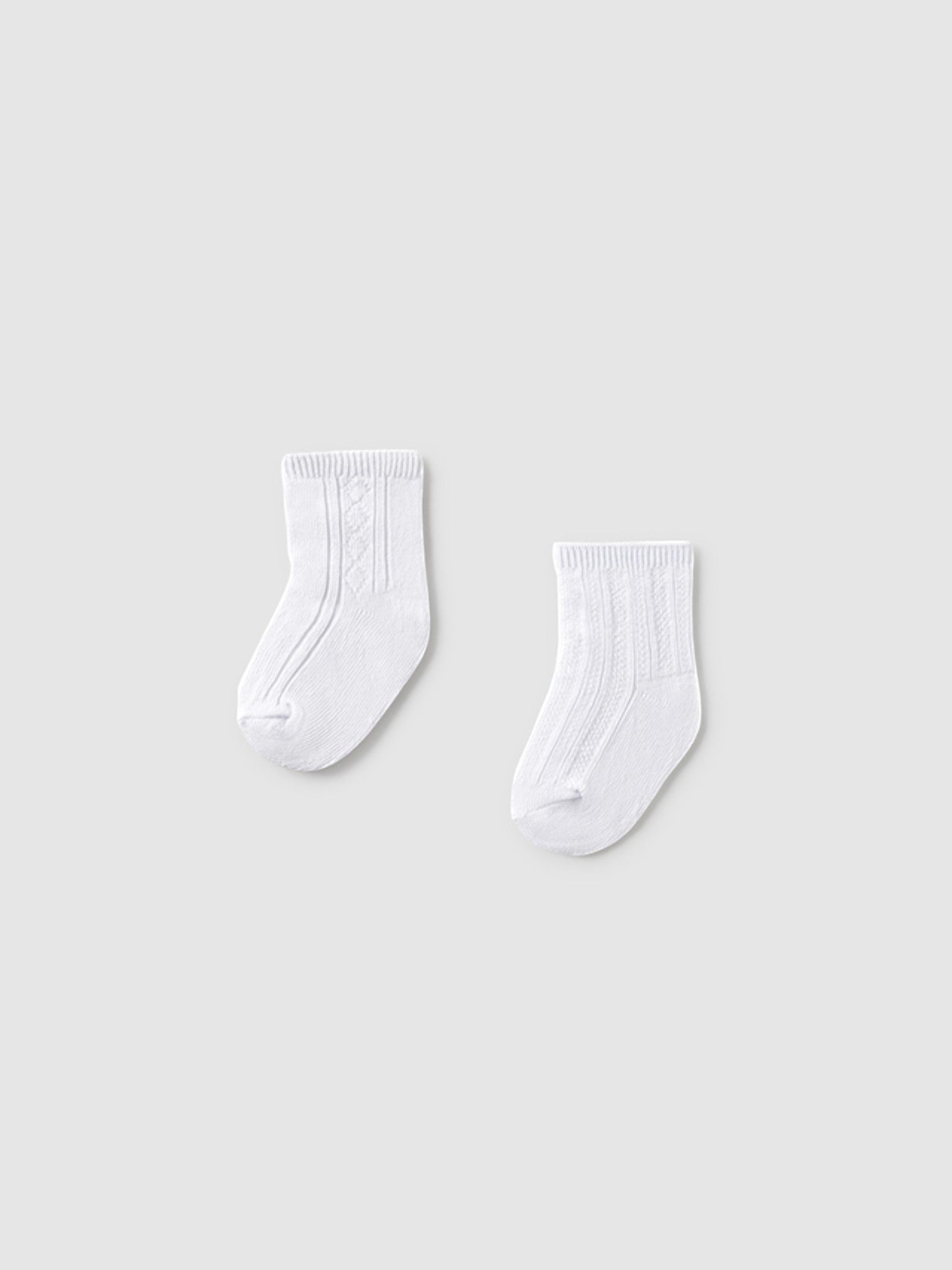 Set 2 calzini eleganti  BIANCO 9863 /B -  NANU' BABY