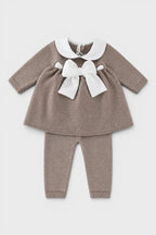 Completo nascita Neonata Tortora FIOCCO VELLUTO 417V/4830 by BABY LORD