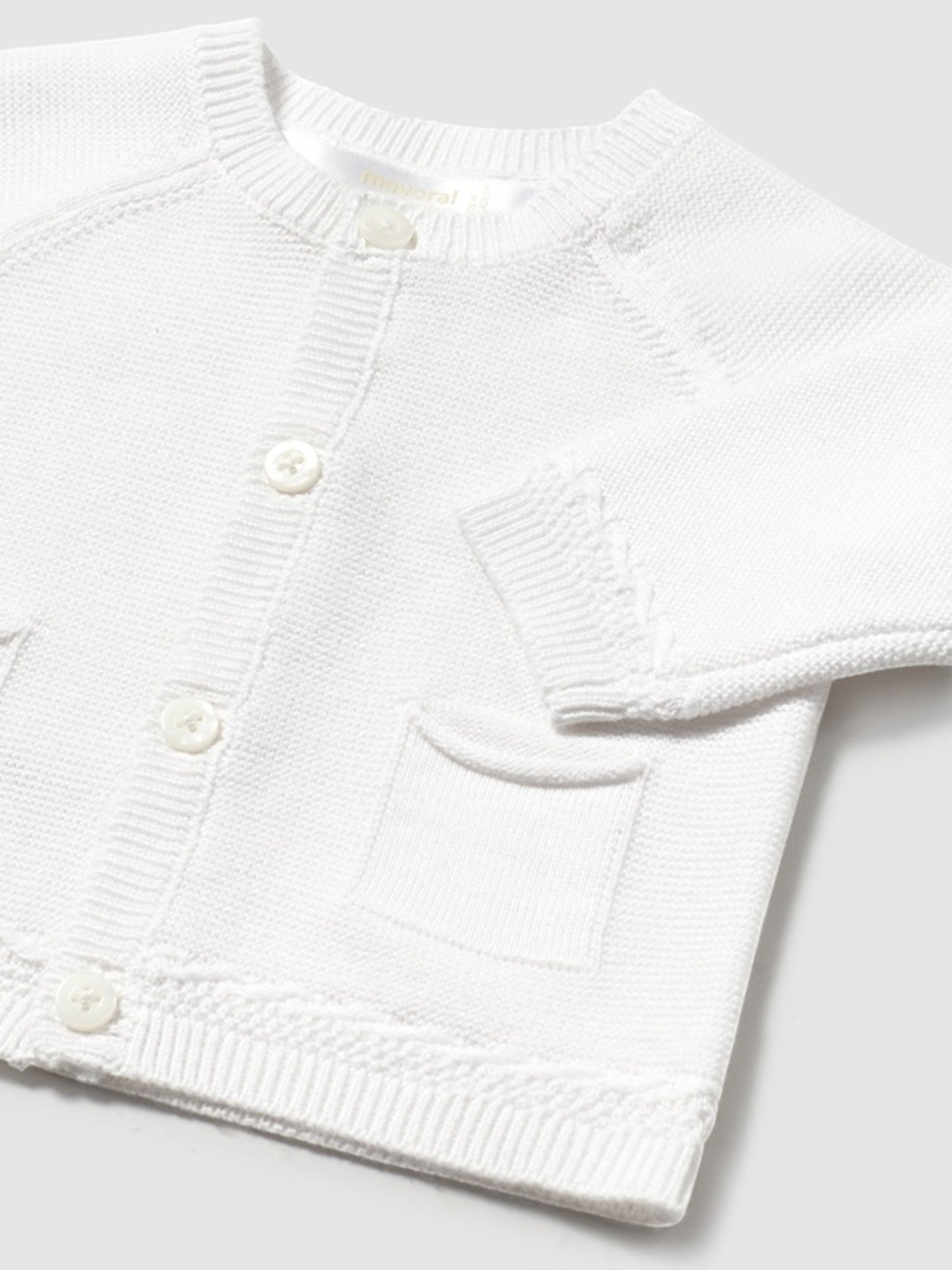 Cardigan tricot Bimbo BIANCO 1393 /B -  NANU' BABY