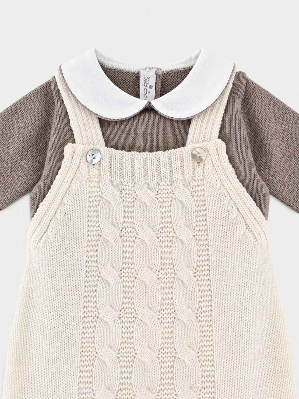 Completo nascita Neonato Panna BRAIDING 322M/P by BABY LORD