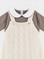 Completo nascita Neonato Panna BRAIDING 322M/P by BABY LORD