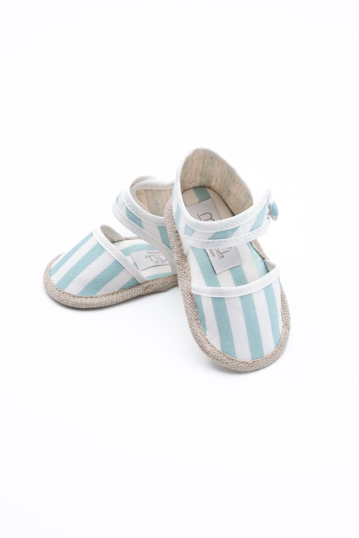Sandalino Righe Bimba PANNA EL19SC -  NANU' BABY