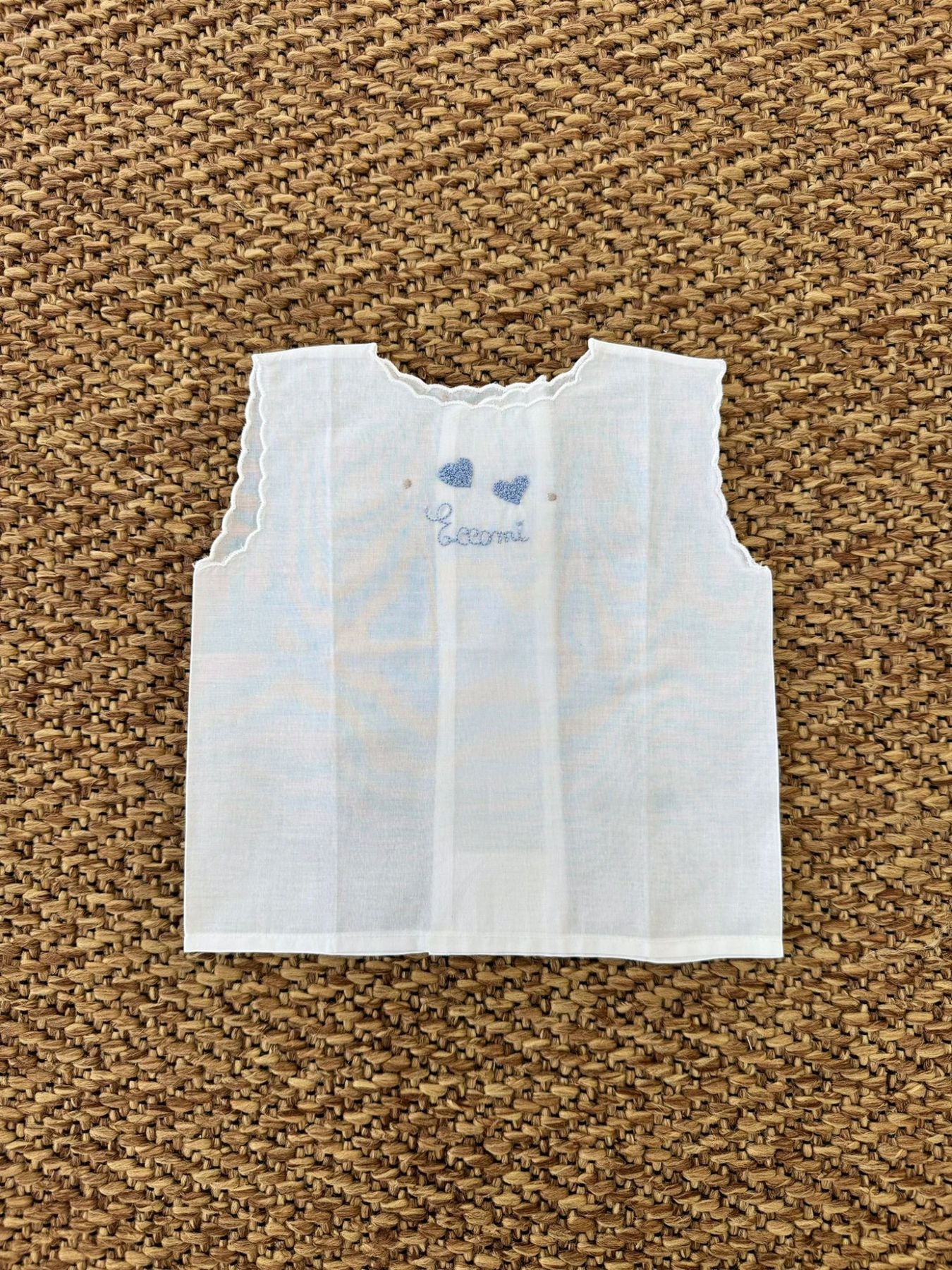 CAMICINA BATISTA Neonato AZZURRO CA80A -  NANU' BABY
