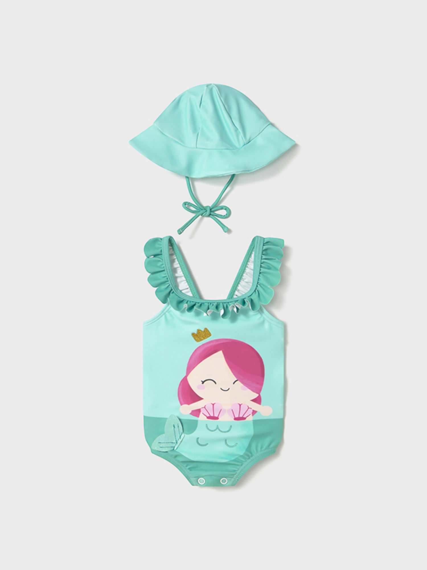 Costume e cappello Bimba VERDE 1764 /V -  NANU' BABY