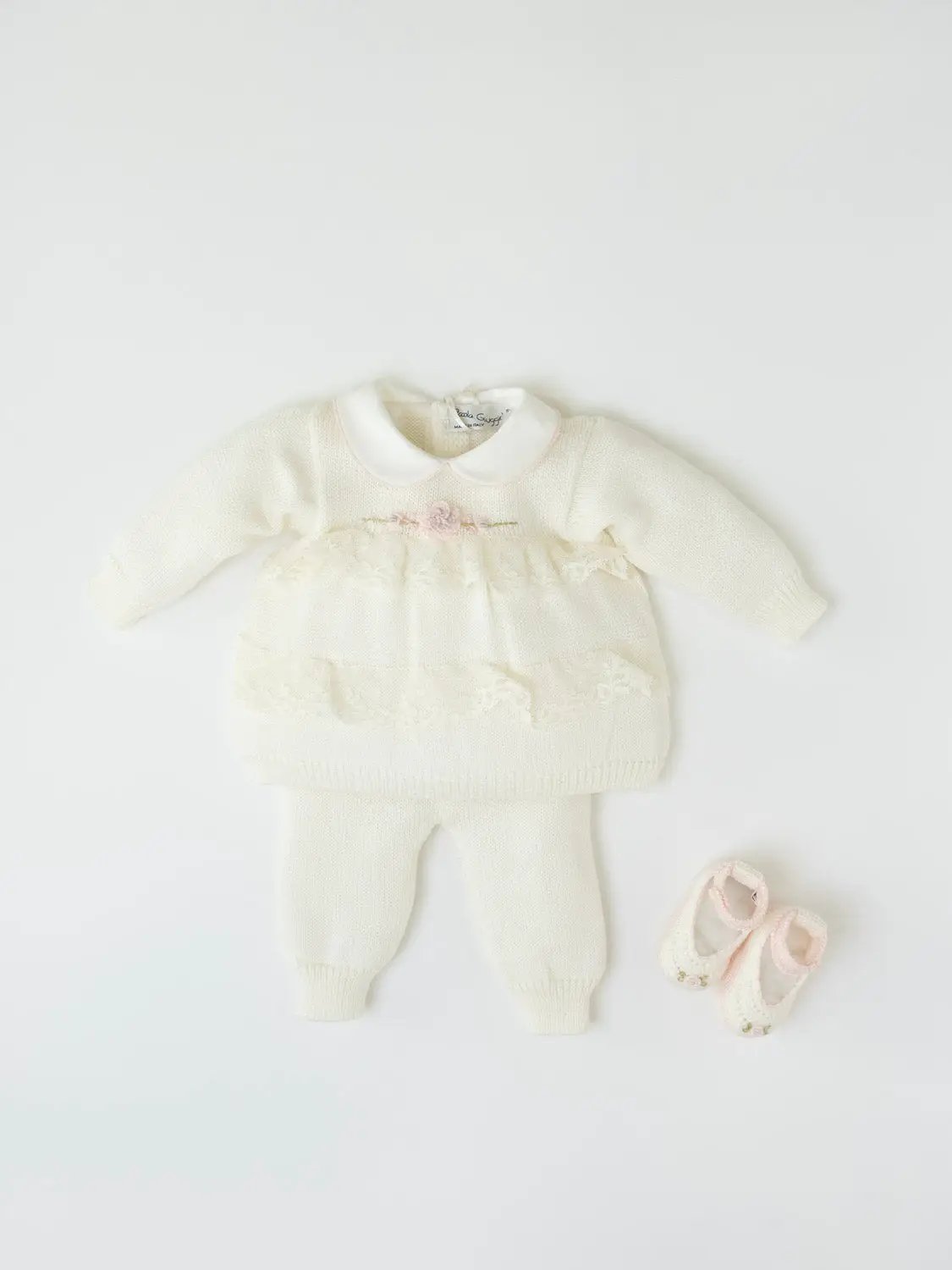 Completo nascita Neonata Panna CLAUDIA/CN by PICCOLA GIUGGIOLA