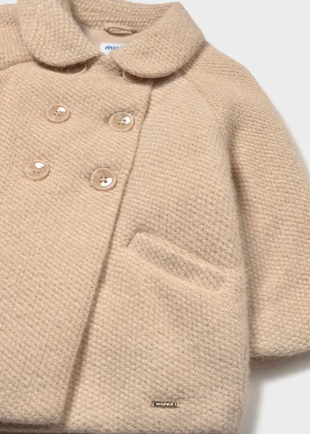 Cappotto Bimba Avorio 2435/18 by MAYORAL