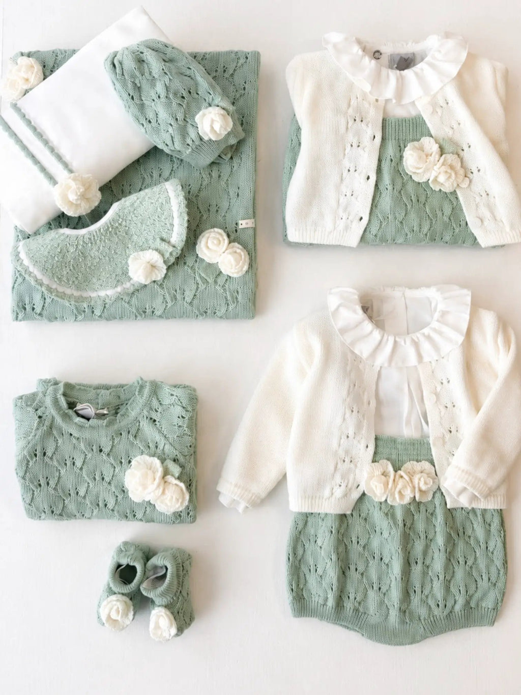Completo nascita Neonata Verde IS2019 by MARLU'