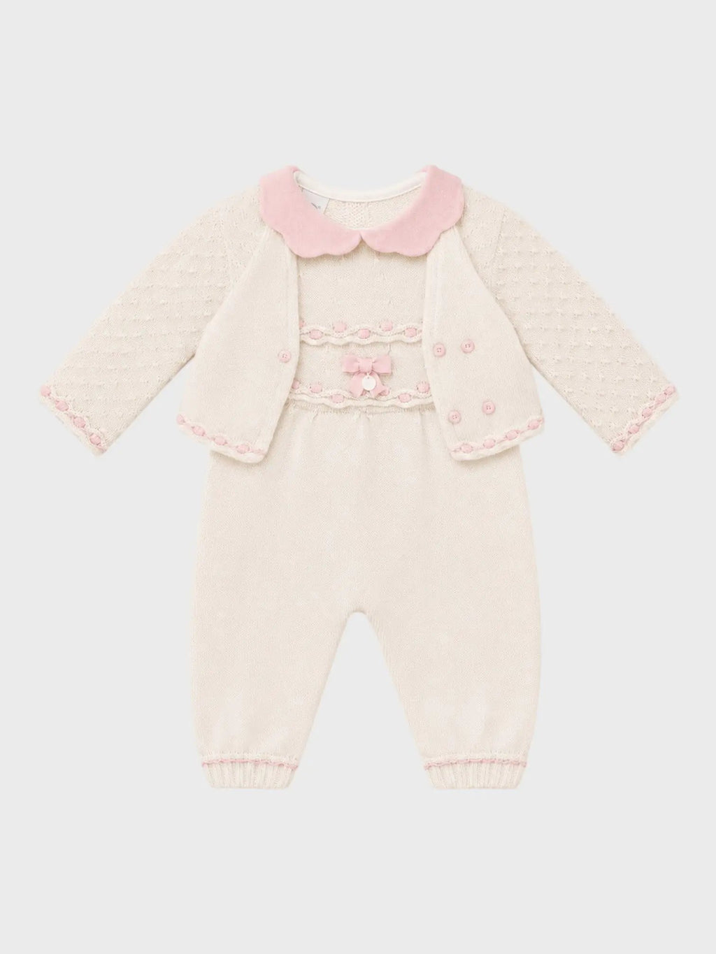 Completo nascita Neonata Panna IS2231 by MARLU'