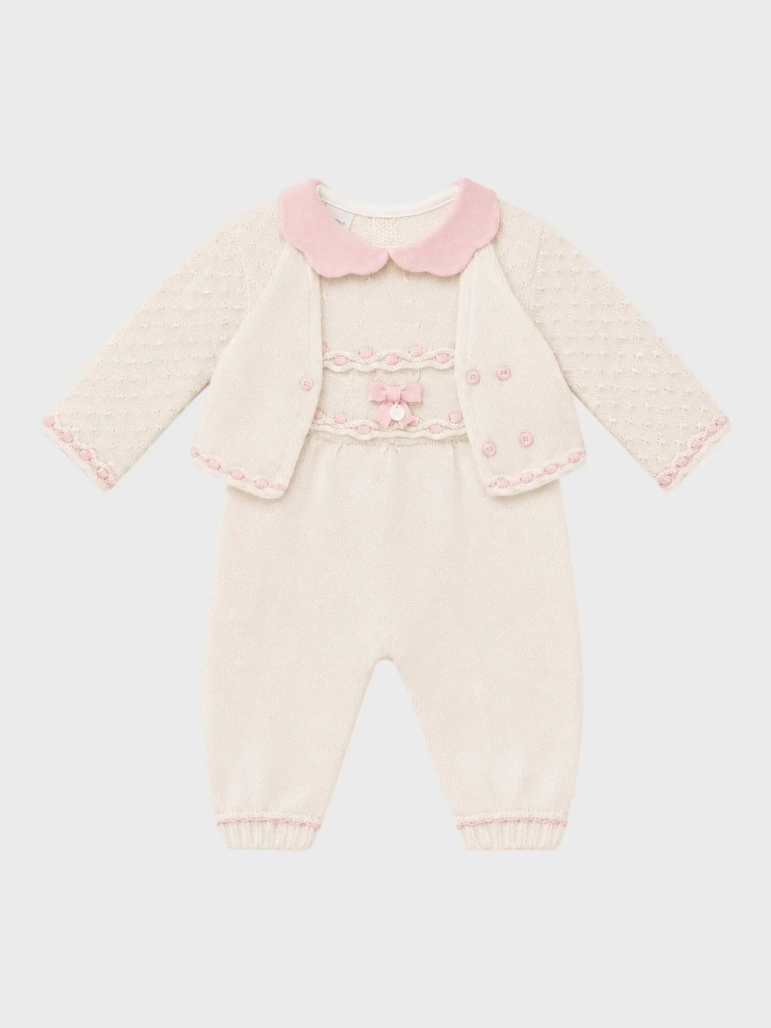 Completo nascita Neonata Panna IS2231 by MARLU'