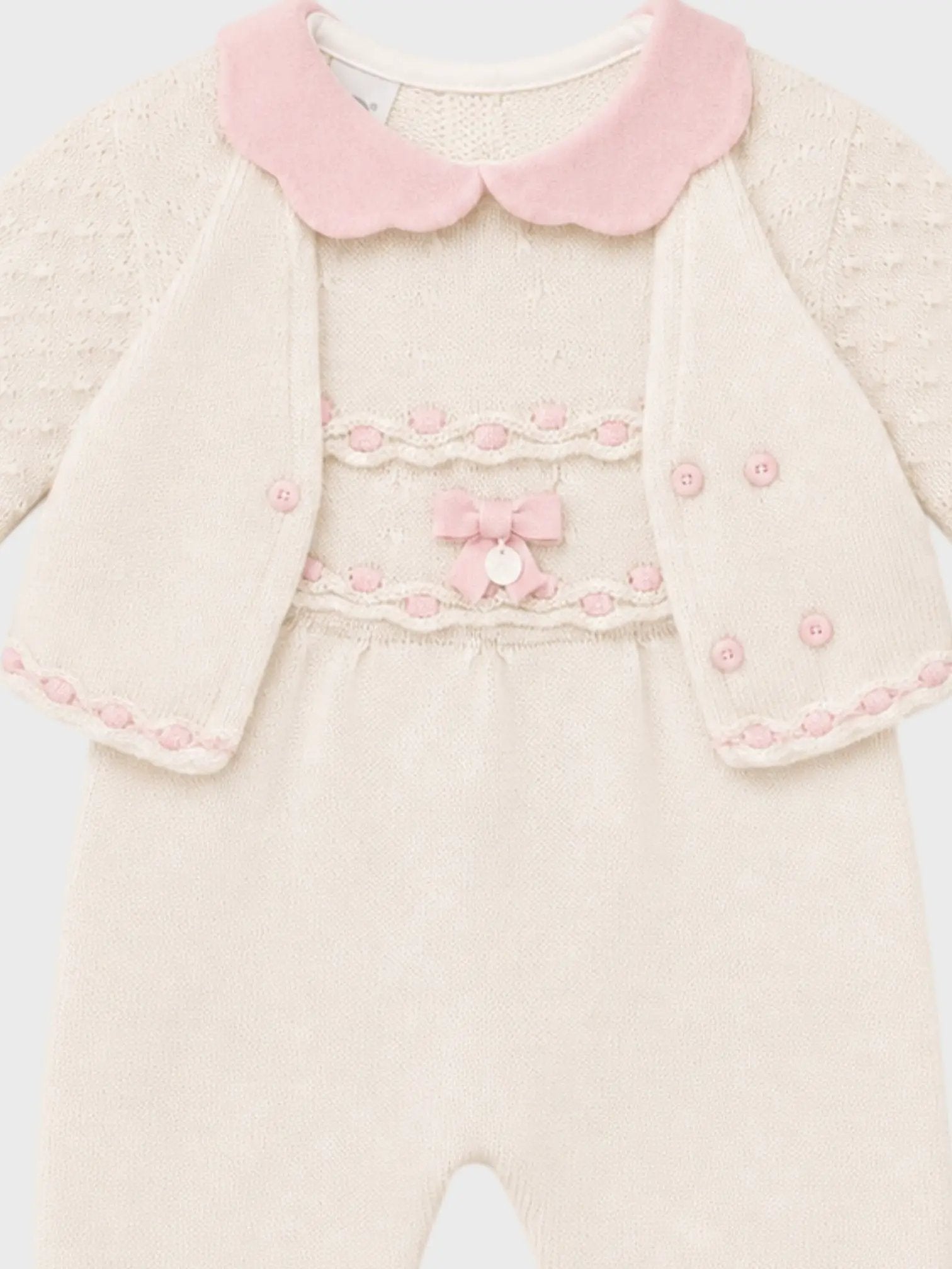 Completo nascita Neonata Panna IS2231 by MARLU'