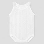 Body Intimo Neonata Bianco Ghiaccio Cotone 1012 by BABIDU'