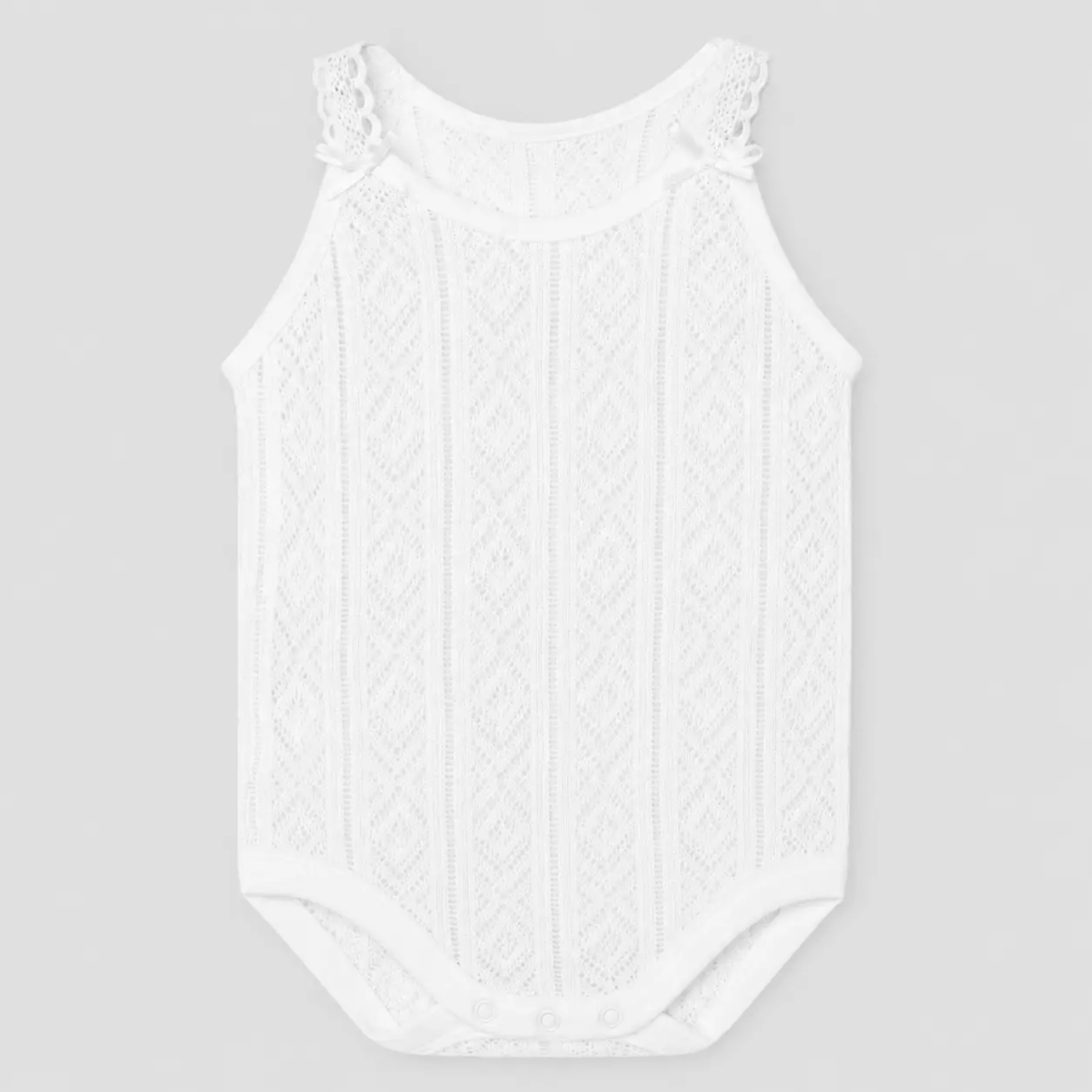 Body Intimo Neonata Bianco Ghiaccio Cotone 1012 by BABIDU'