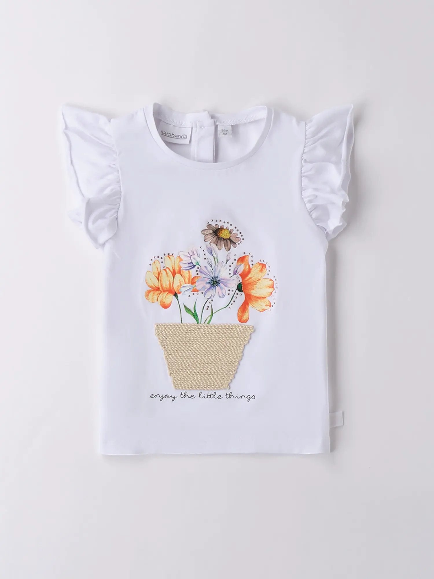 T-shirt Bimba Bianco 0B318/0113 by SARABANDA