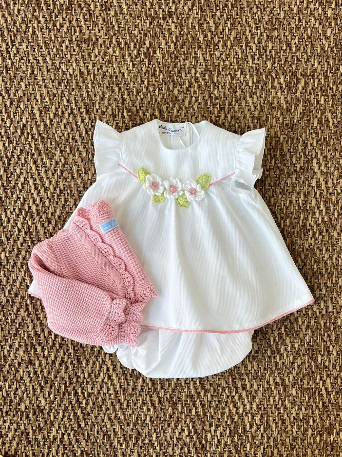 Completo nascita 2 pezzi Bimba ROSA ZULEYA/CC -  NANU' BABY