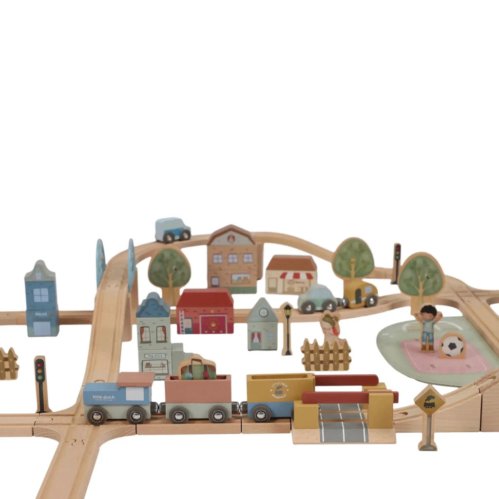 Set trenino in legno Multicolore LD2540 by LITTLE DUTCH
