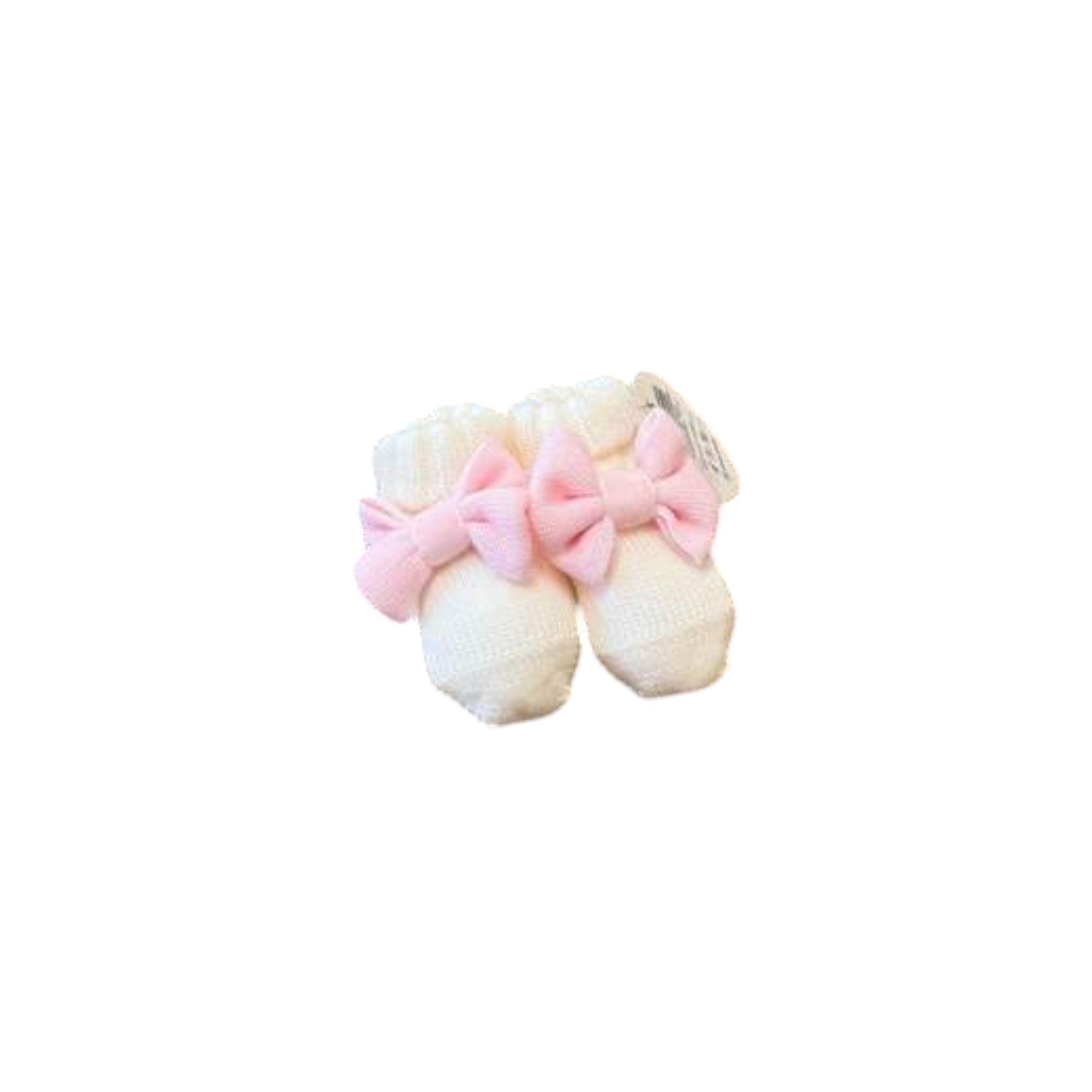 Babbucce doppio fiocco Neonata PANNA DOPPIO FIOCCO 722