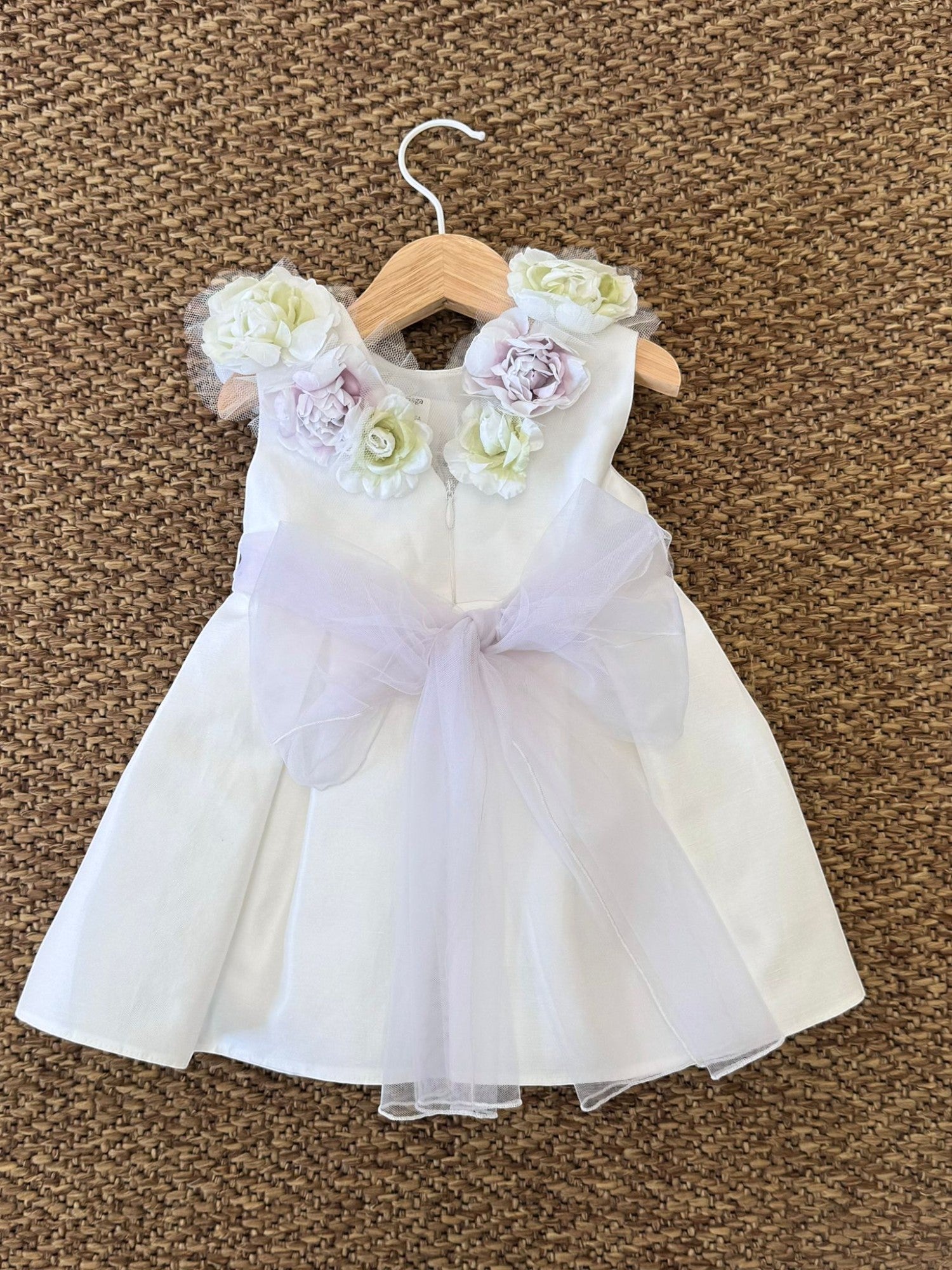 Abito bacia piega Bimba AVORIO GG25KP14I -  NANU' BABY