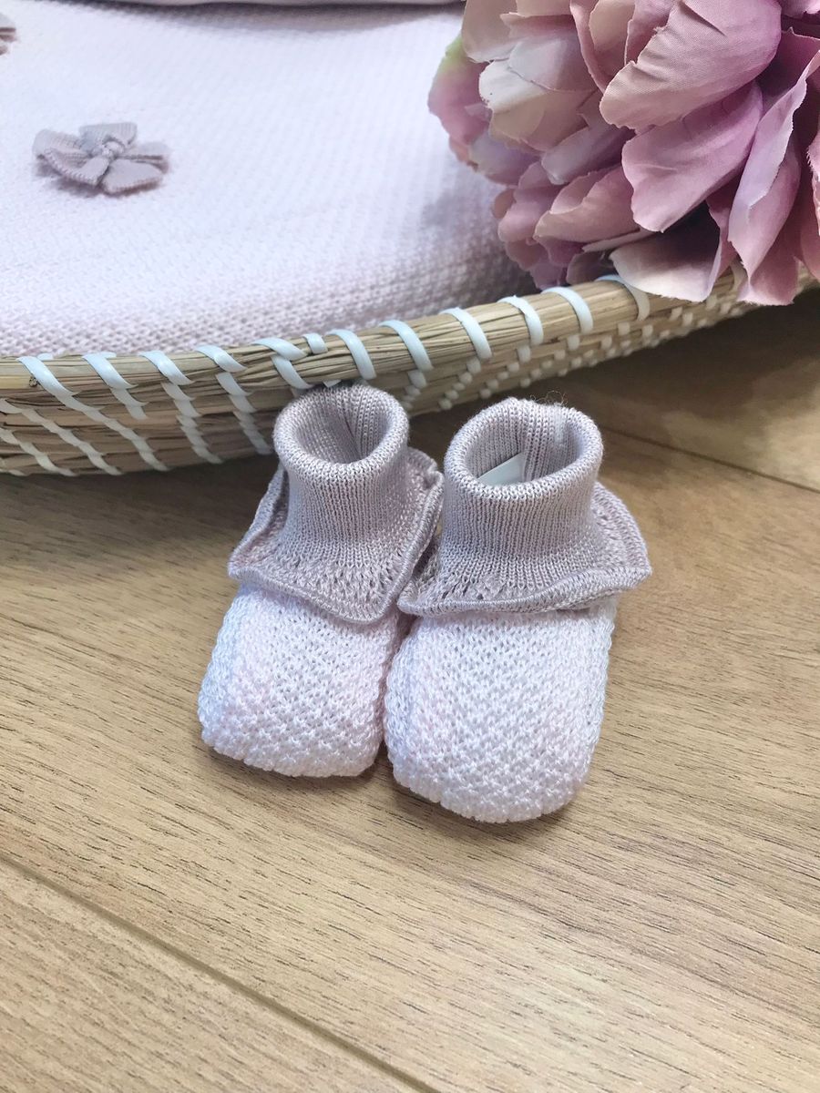 Babbucce Rosa Neonata ROSA EF45S -  NANU' BABY