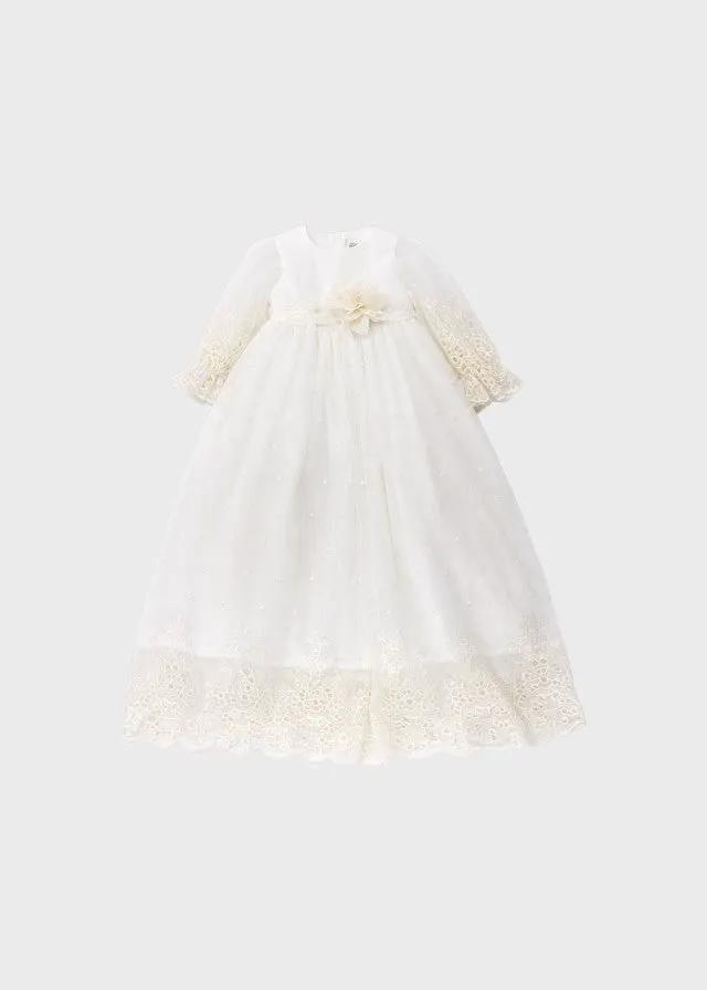 Abito Cerimonia Bimba Vaniglia ER308 by MARLU'