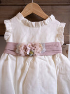 Abito Cerimonia Bimba Beige 4917/B by NISERET