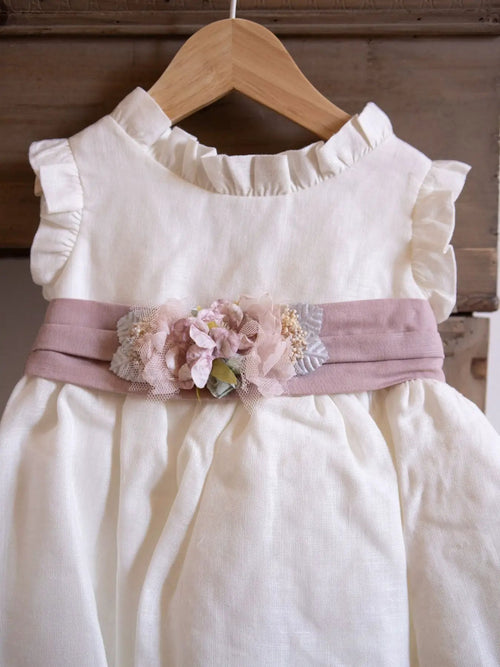 Abito Cerimonia Bimba Beige 4917/B by NISERET