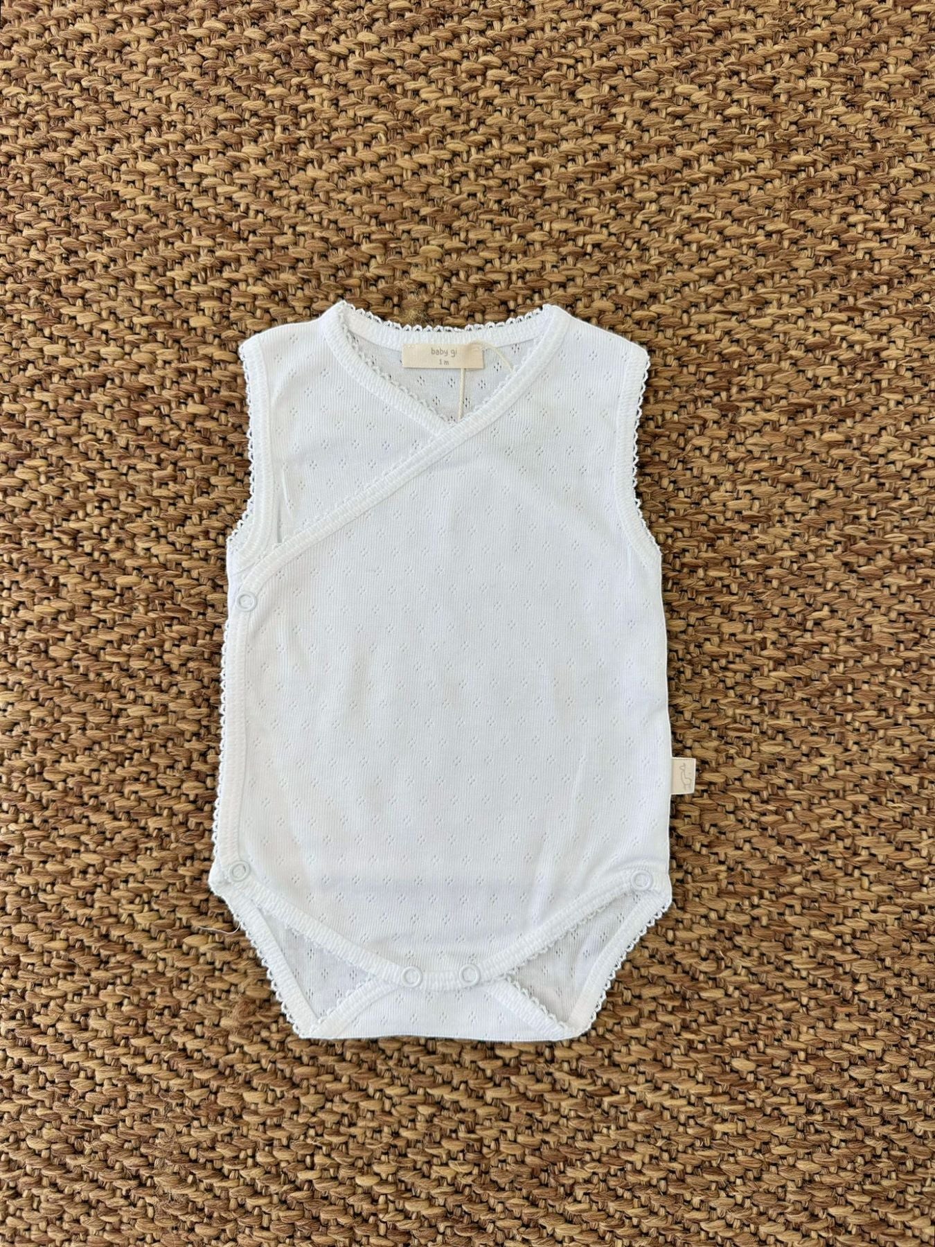 Body intimo Smanicato Neonata BIANCO BG57FT -  NANU' BABY