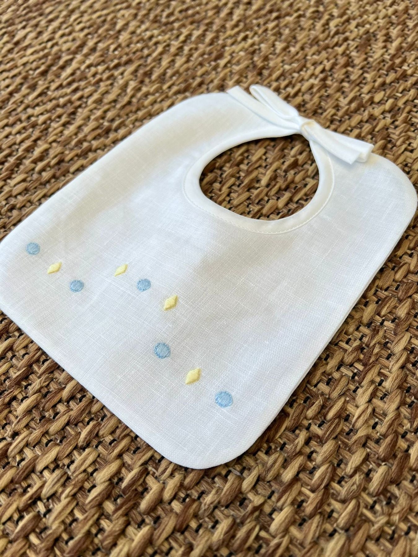 Bavetta ricamo Neonato CIELO EP51BAV -  NANU' BABY