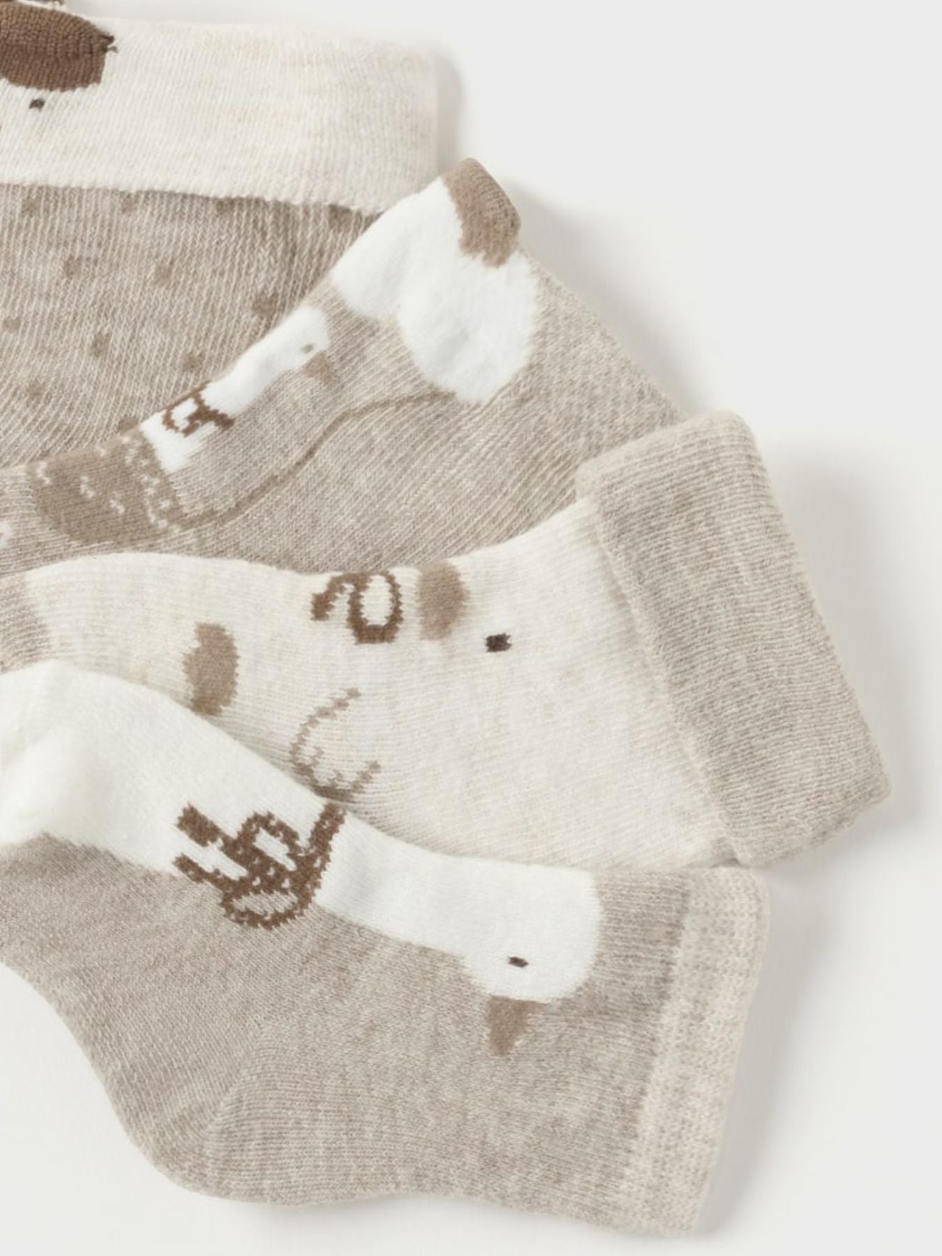 Set 4 calze  BEIGE 2G-9762/BG -  NANU' BABY