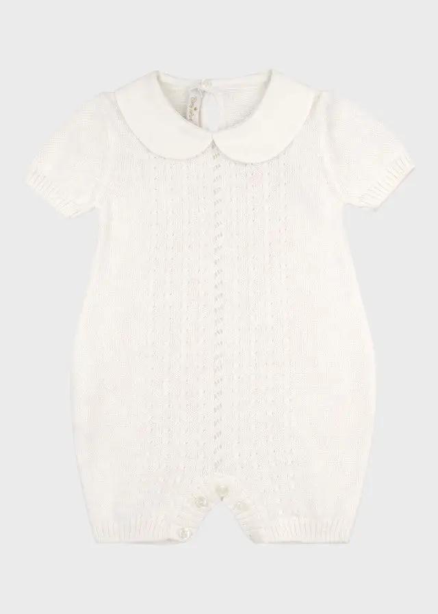 Pagliaccetto Bimbo Bianco TRECCE 351 by BABY LORD