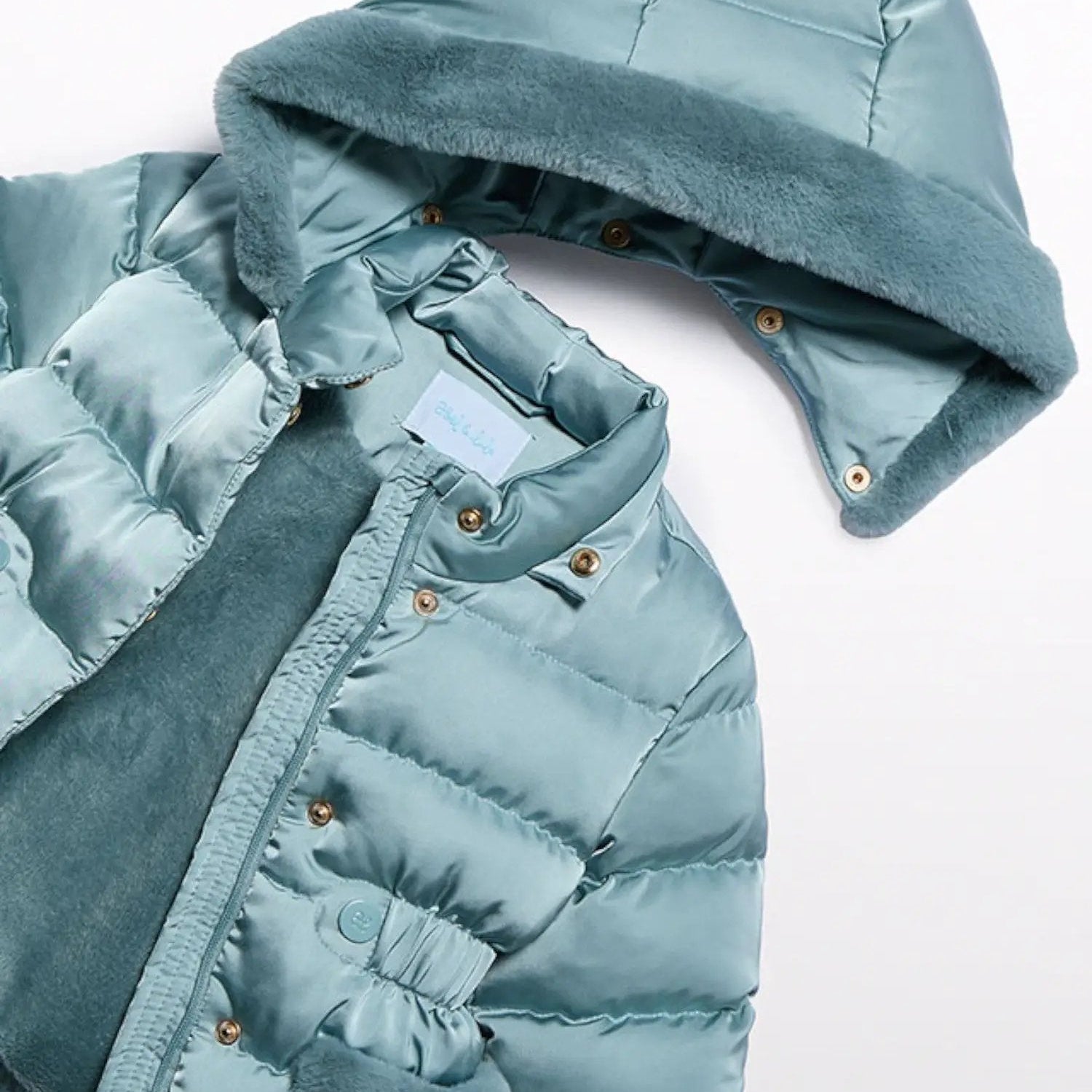 Cappotto Bimba Verde 5821/21 by ABEL & LULA