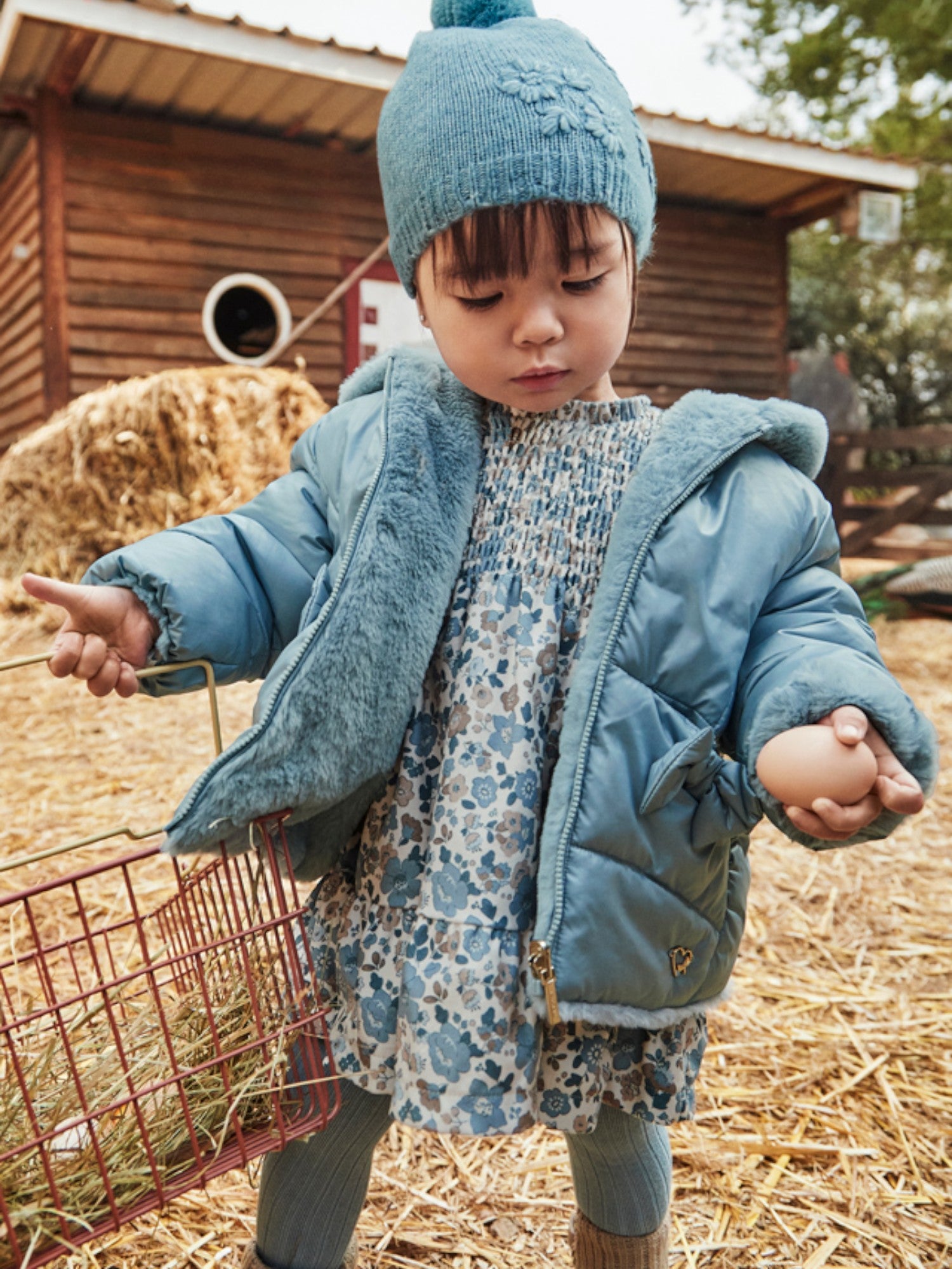 giubbotto reversibile pelo Bimba CIELO 2435/79 -  NANU' BABY