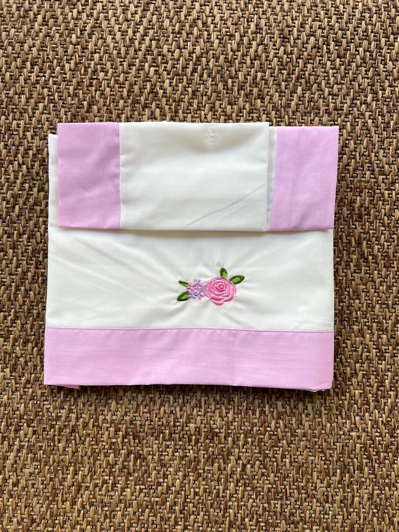 Lenzuola Neonata ROSA 9466/R -  NANU' BABY
