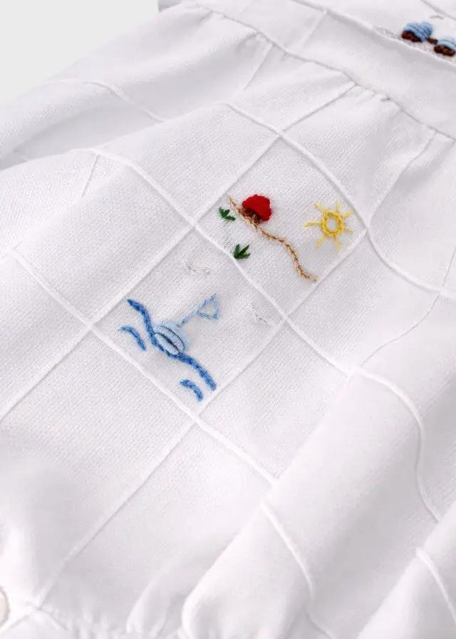 Pagliaccetto Neonato Bianco MARIO/TU by PICCOLA GIUGGIOLA