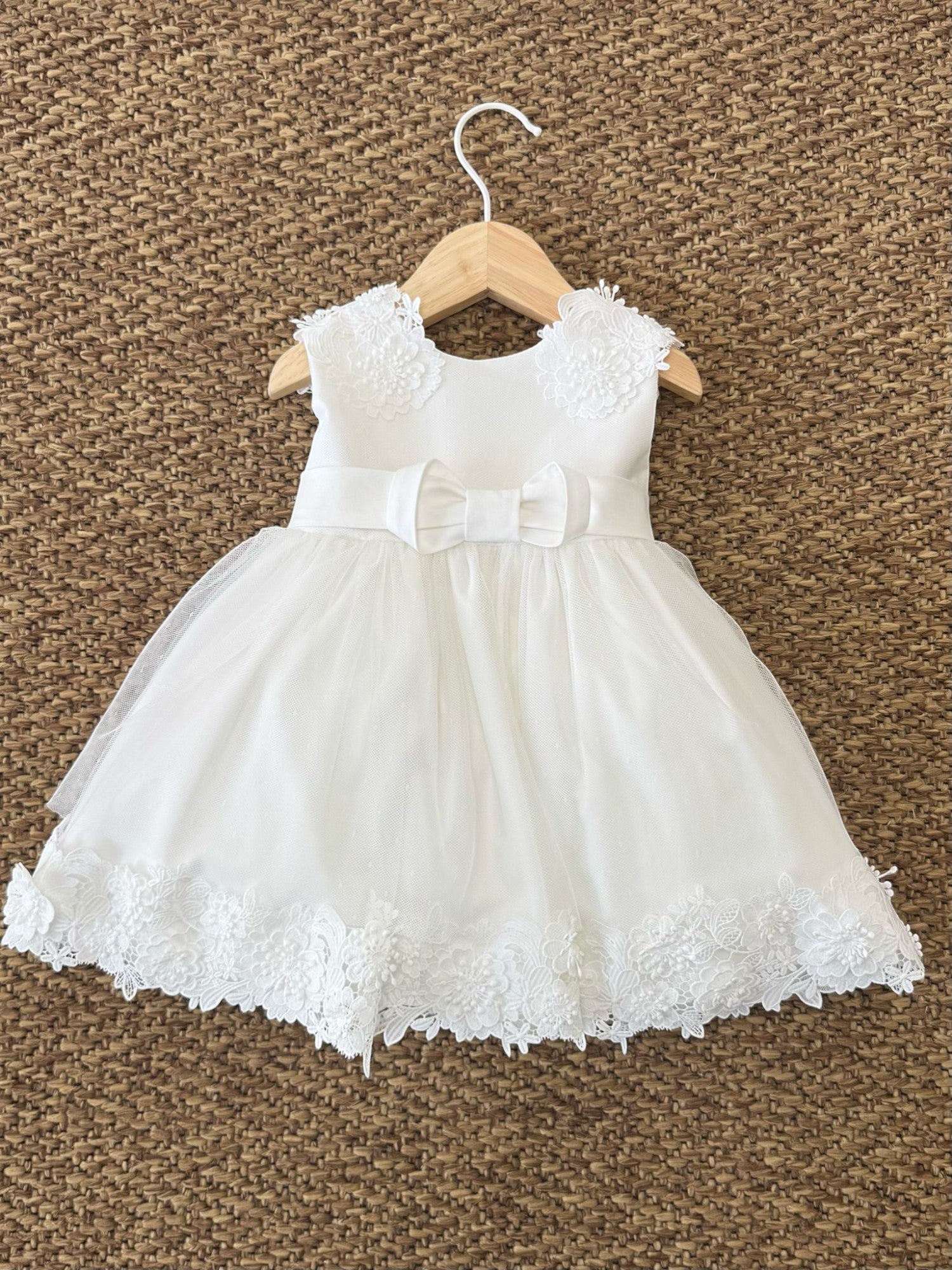 Abito Cerimonia Bimba BIANCO FB083 -  NANU' BABY