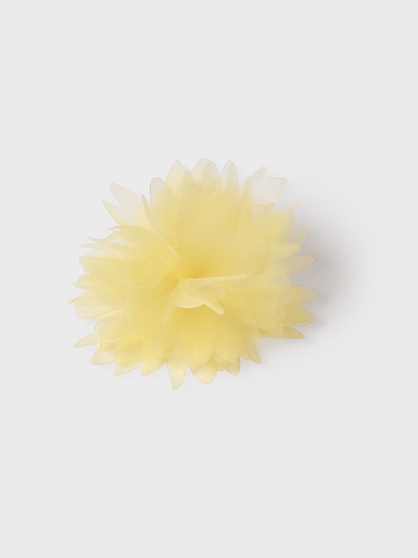 Fermaglio fiore organza  GIALLO 5409/G -  NANU' BABY